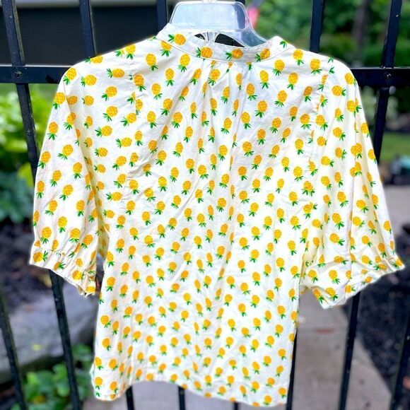 NIKO AND….yellow blouse with pineapple print - Picture 3 of 3